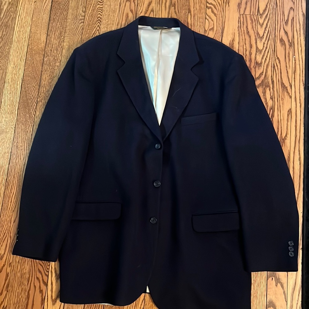 Men’s Navy camel hair sport coat